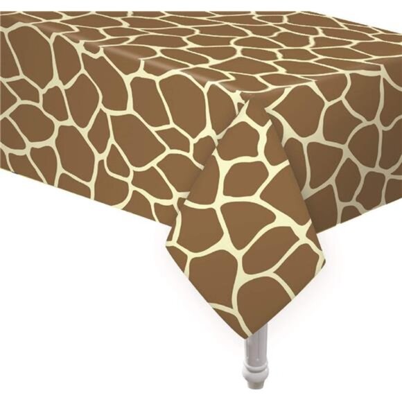 5 Pack Animal Safari Theme Zoo Print Table Cover Animal Theme - Picture 2 of 7